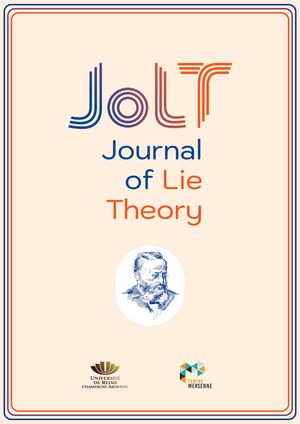 Couverture du Journal of Lie Theory