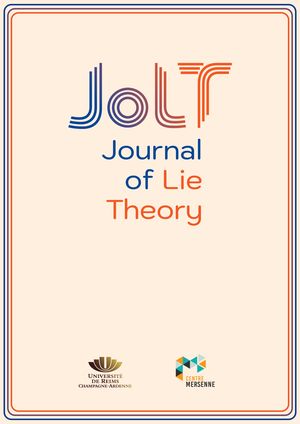 Couverture du Journal of Lie Theory