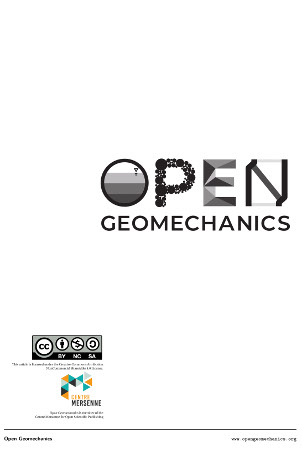 Couverture de la revue Open Geomechanics