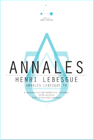 Couverture des Annales Henri Lebesgue