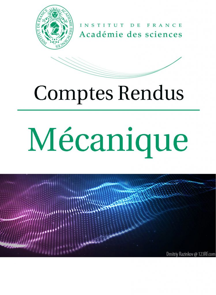 Couverture de la revues Comptes rendus Mécanique