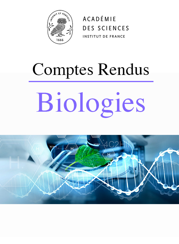Cover of the journal Comptes rendus Biologie