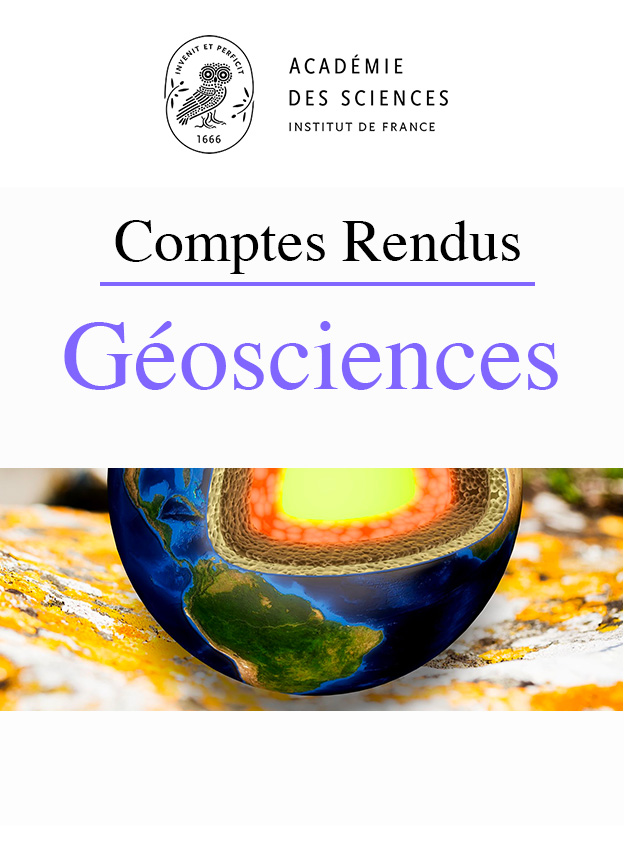 Couverture de la revue Comptes rendus Géoscience